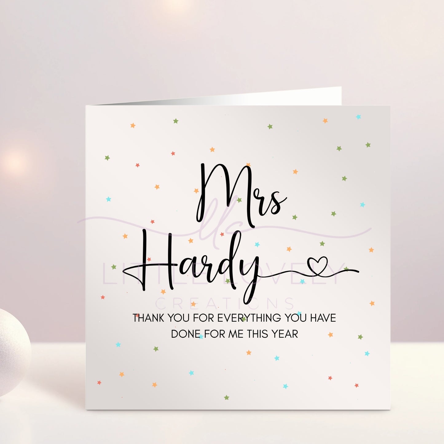 Thank You Teacher Card