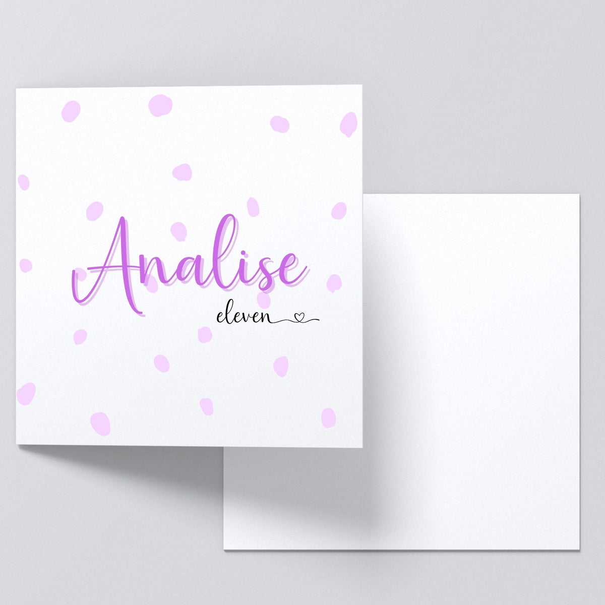 Personalised Birthday Card - Purple age