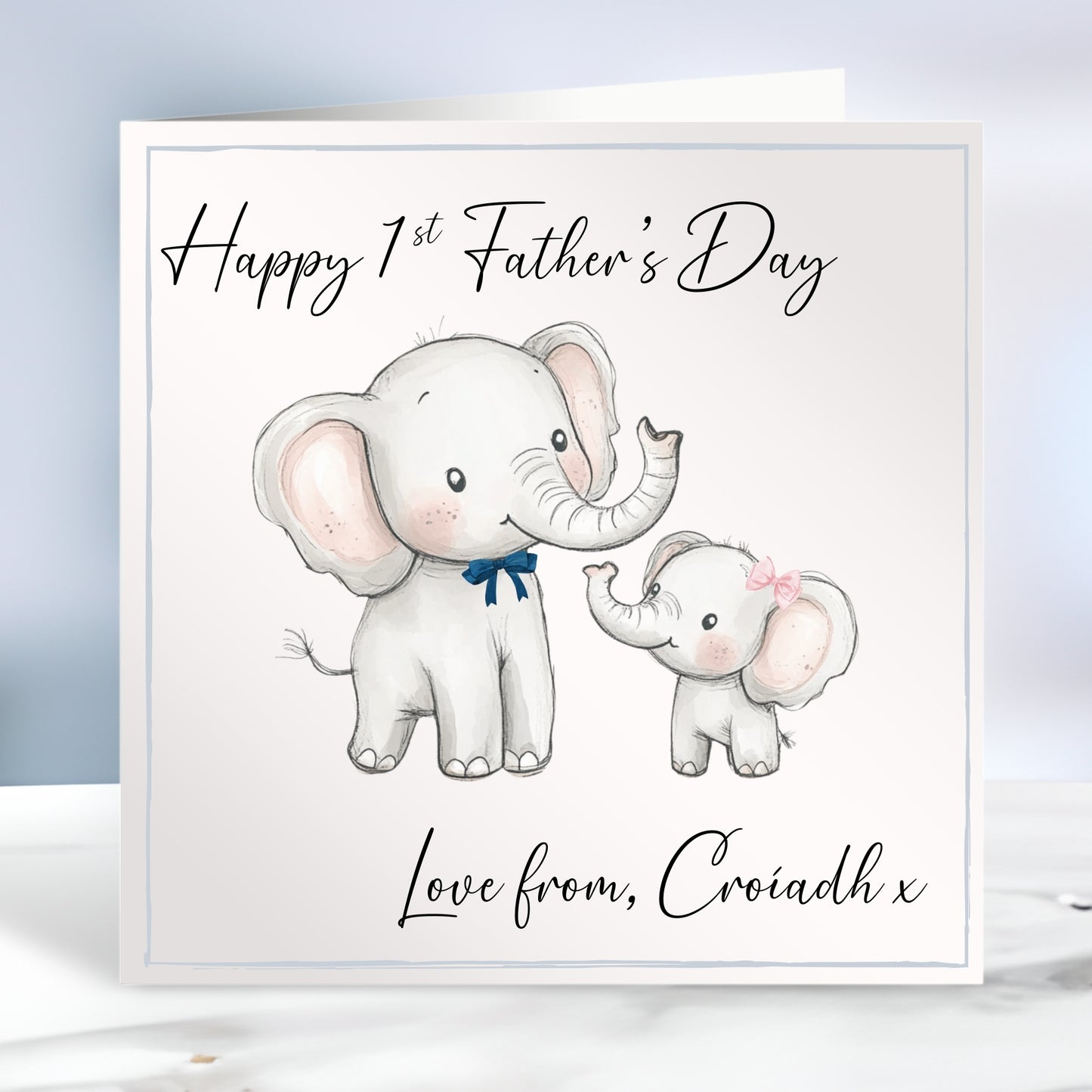 Happy Father's Day Elephant Card
