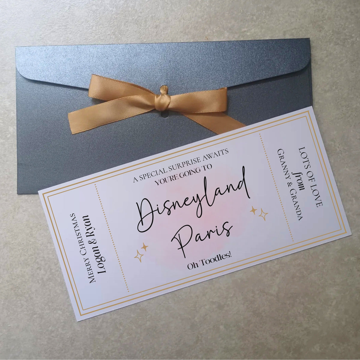 Personalised Surprise Reveal Ticket