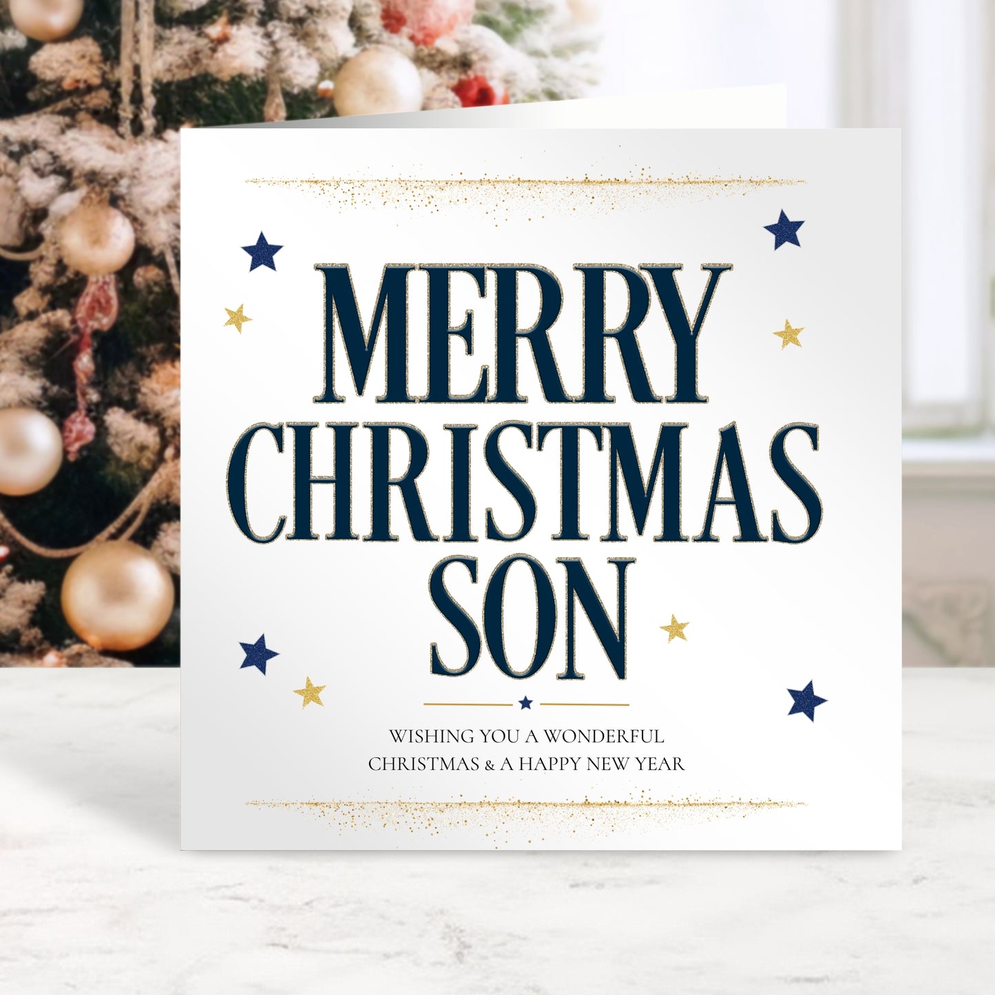 Personalised Christmas Card for Son