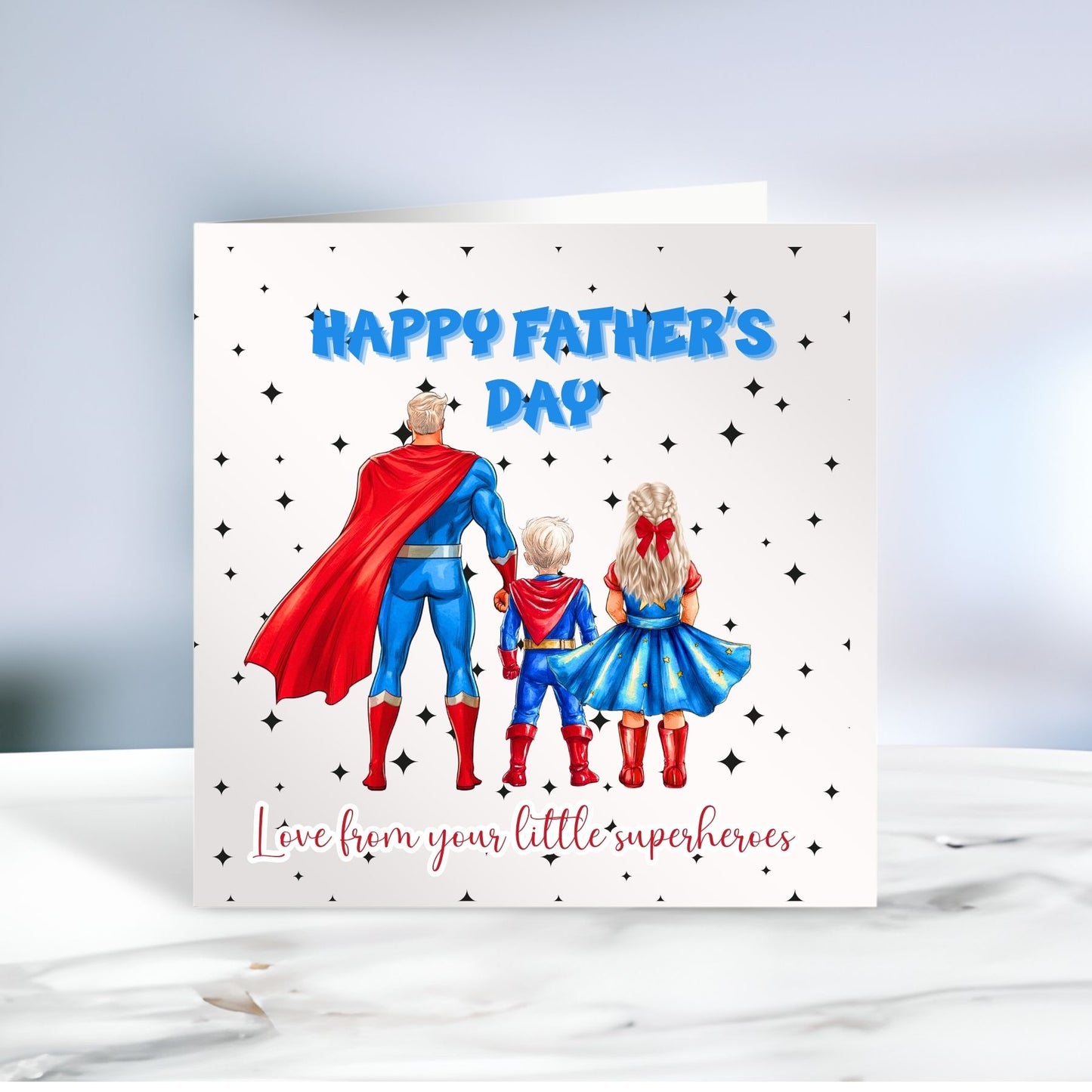 Superhero - Personalised Fathers Day Card