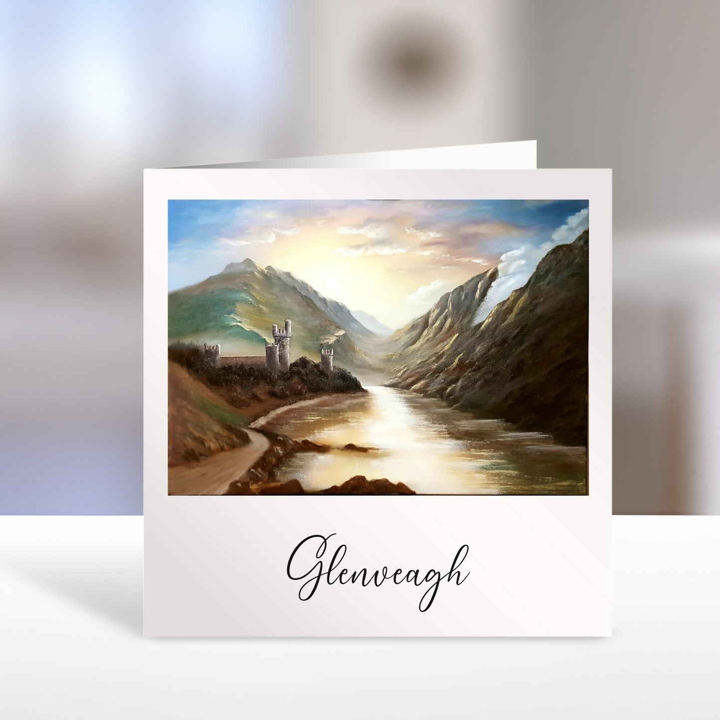Irish Art Greeting Card - Glenveagh Castle