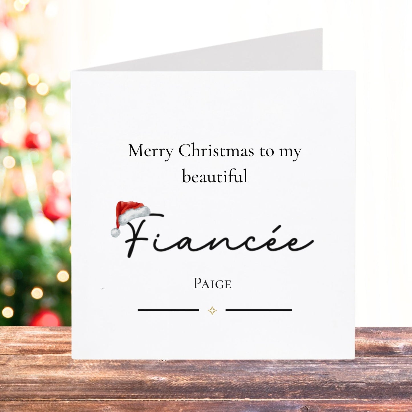 Personalised Christmas Card for Boyfriend