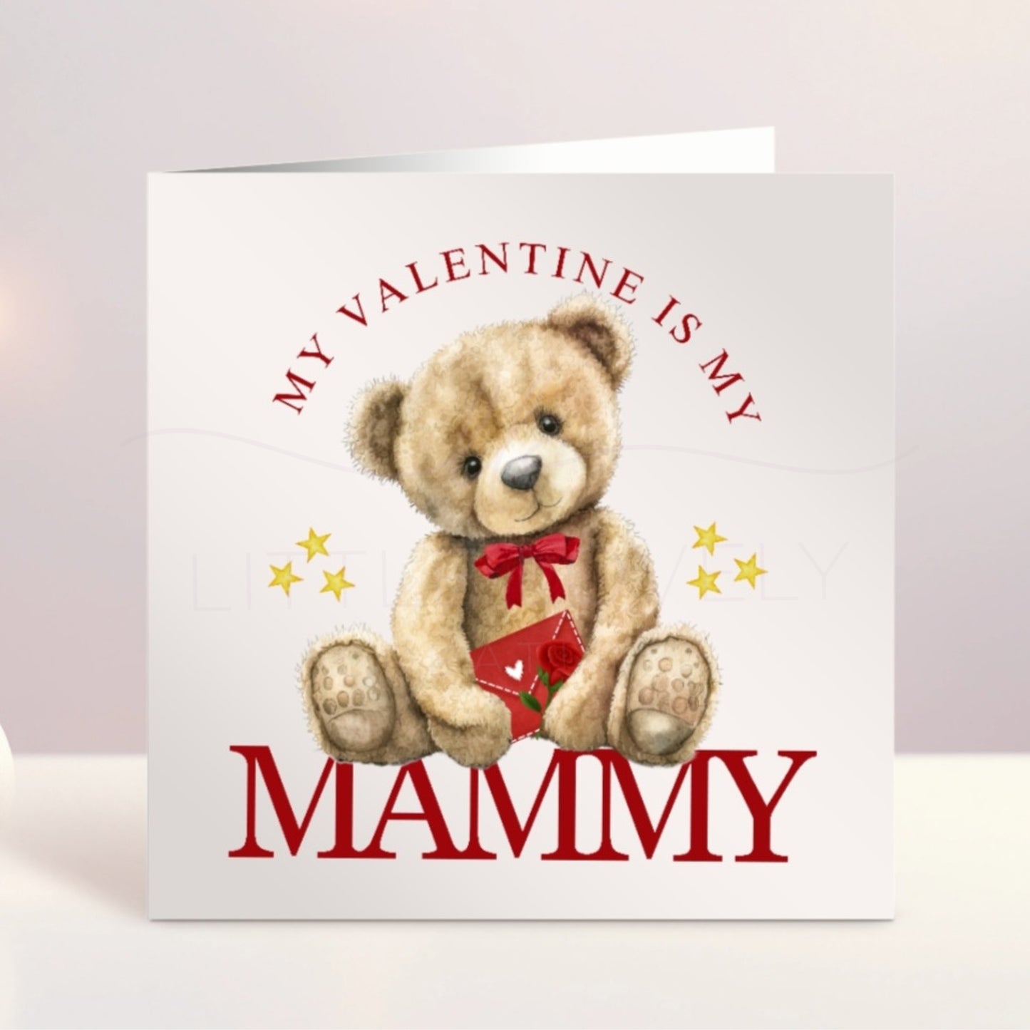 My Valentine Is My Auntie Card - Personalised Valentines Day Card For Auntie