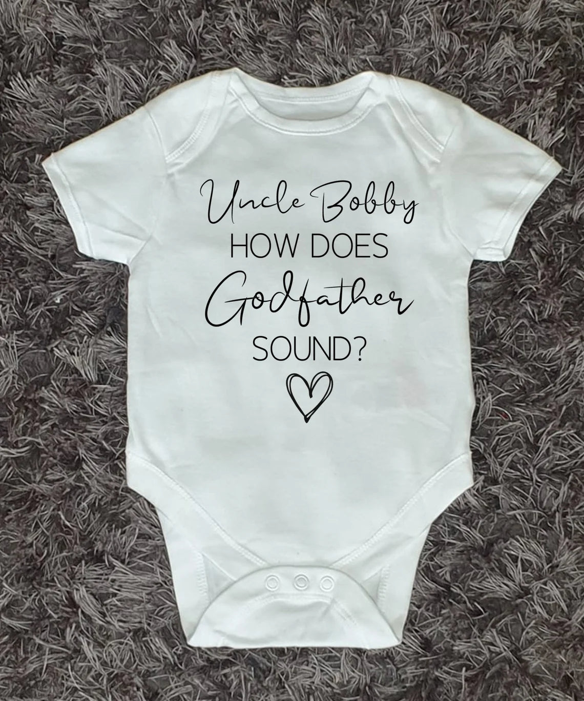 Personalised Godfather Proposal Baby Vest - How Does Godfather Sound?