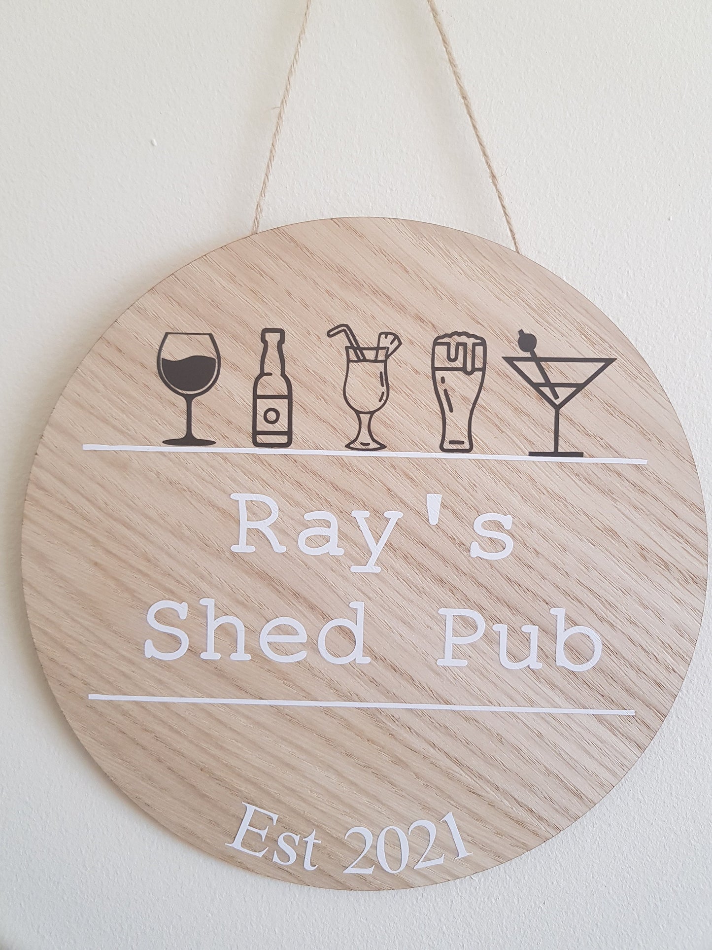 Allotment Plaque | Personalised Gift For Gardener | Mothers Day| 20cm Round Sign | Hanging Garden Decoration | Custom | Irish | Ireland