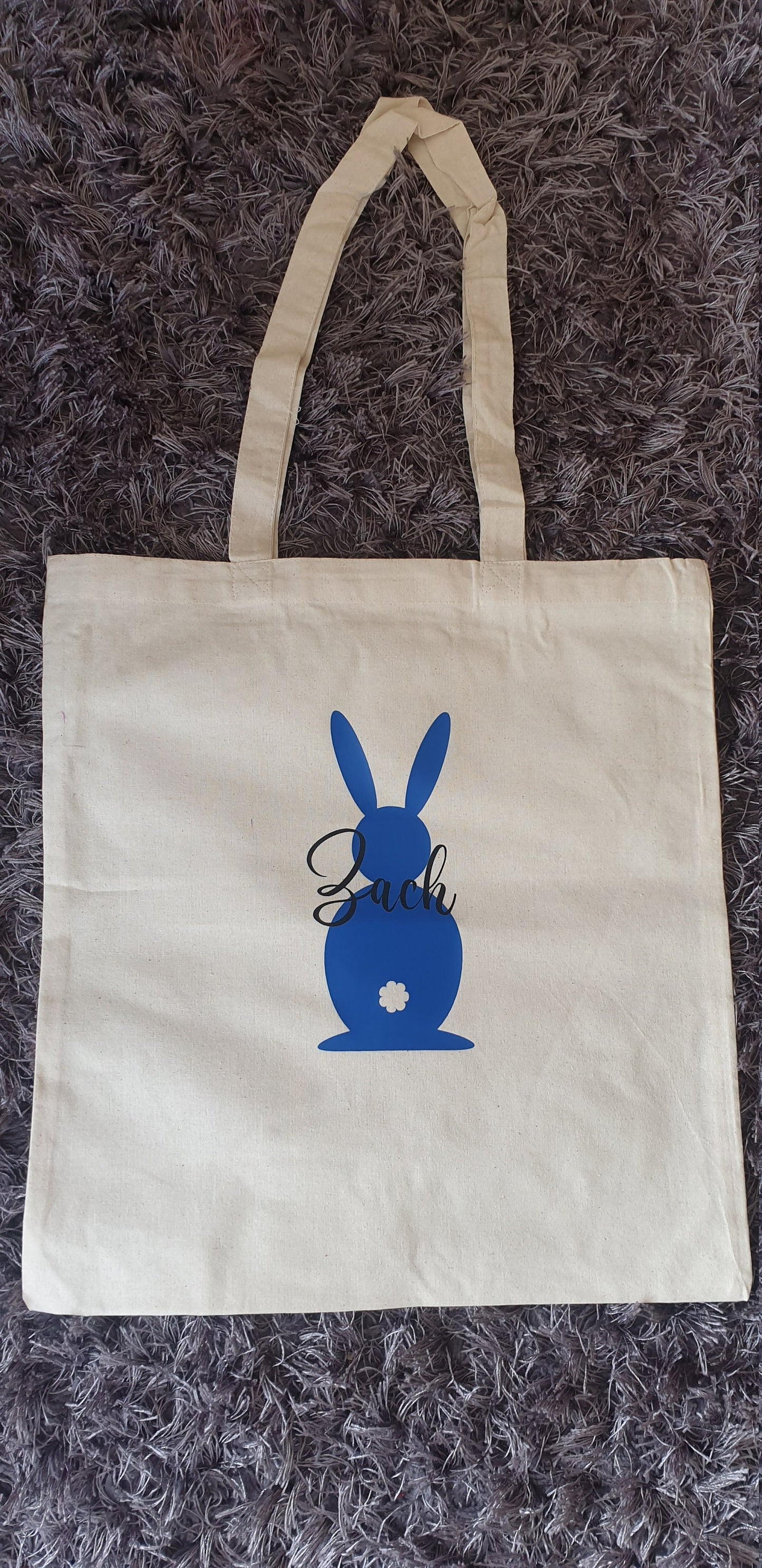 Personalised Easter Bunny Kids Tote Bag | Easter Gift | Ireland | Irish | Easter Rabbit | Bunnie| Reusable | Easter Present | Custom Gift