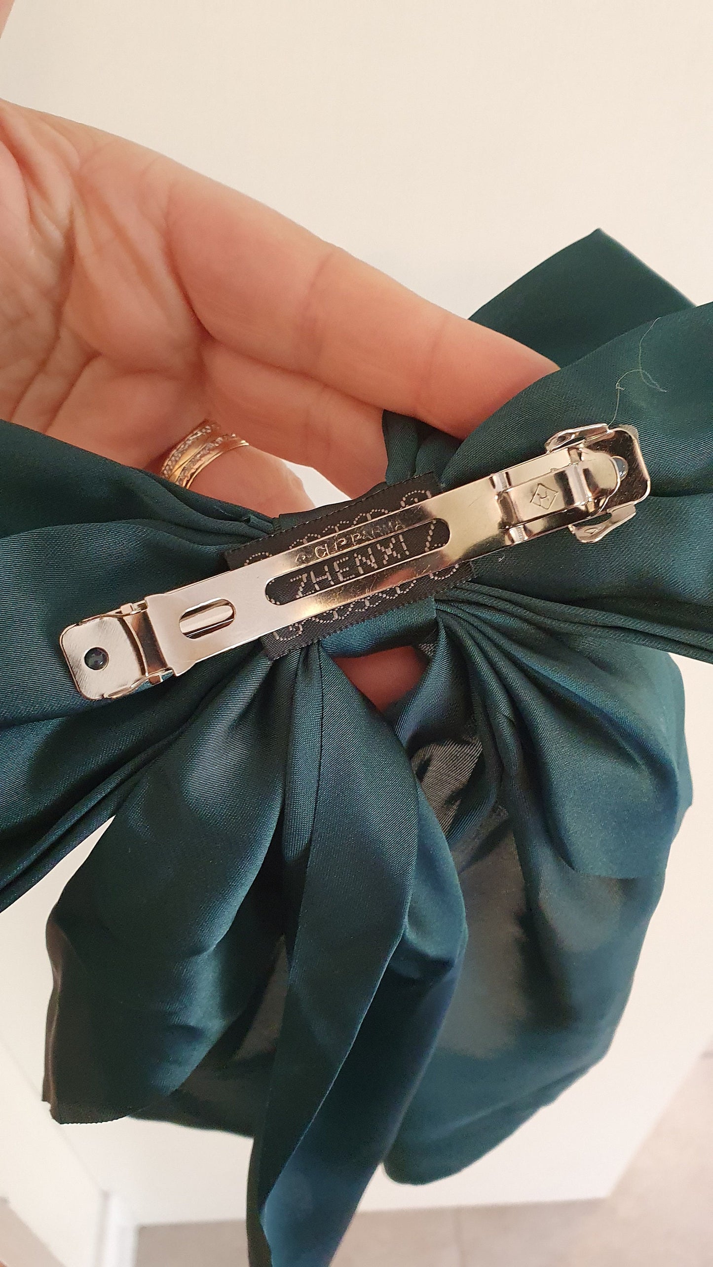 Personalised St Patricks Day Satin Hair Bow, Green Clip Hair Bow, Custom Hair Accessory, Irish, Paddy's Day, Ireland