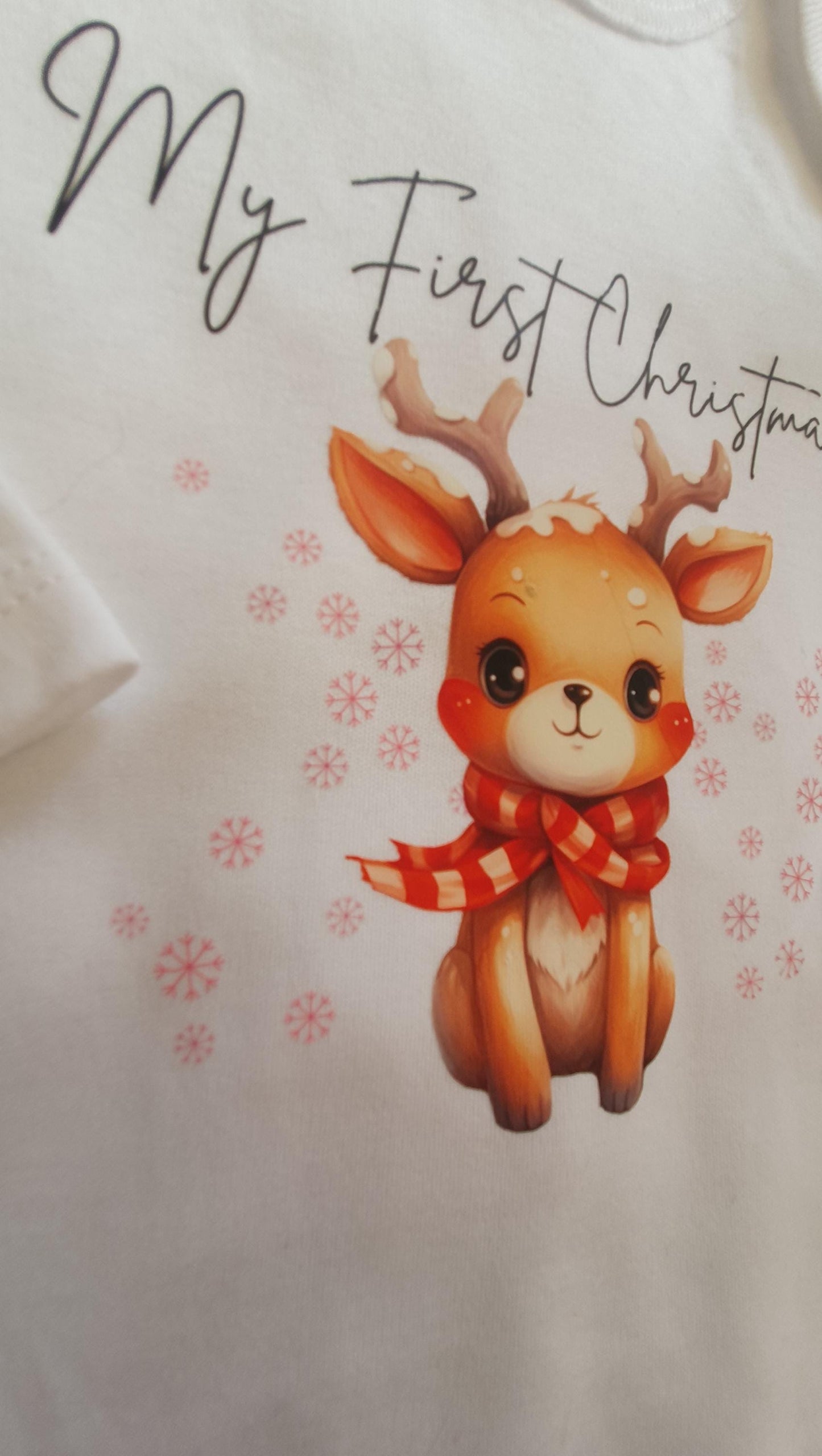 My First Christmas Baby Vest