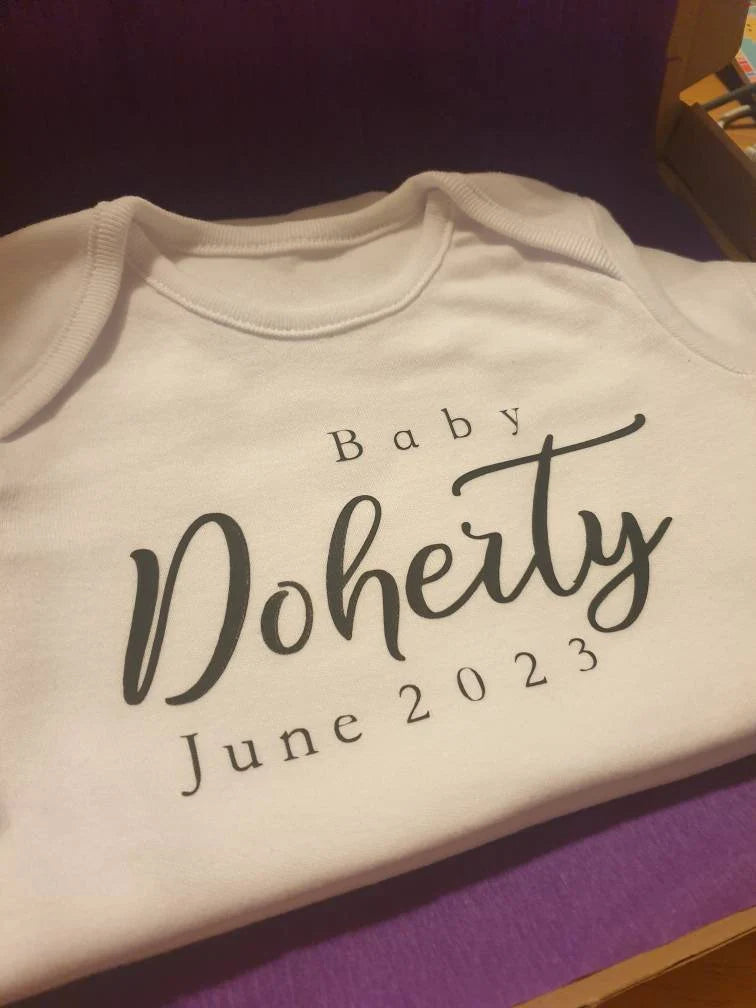 Personalised Pregnancy Announcement