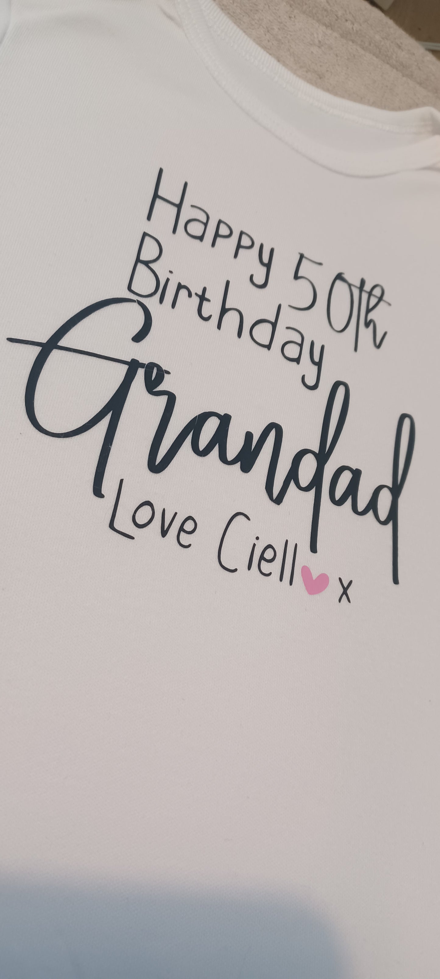 Personalised Happy 60th Birthday Grandad Baby Vest