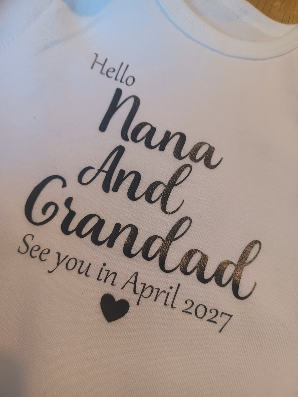 Personalised Pregnancy Announcement Baby Vest - See You In