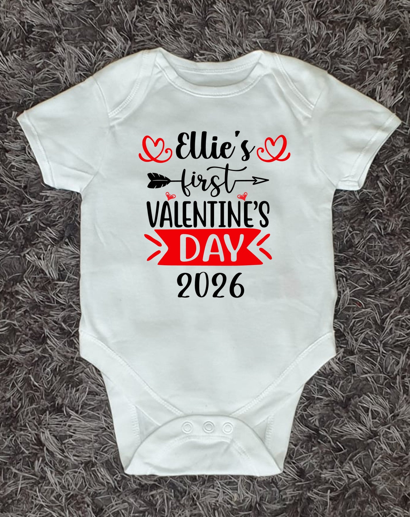 Personalised Valentine’s Day Baby Vest