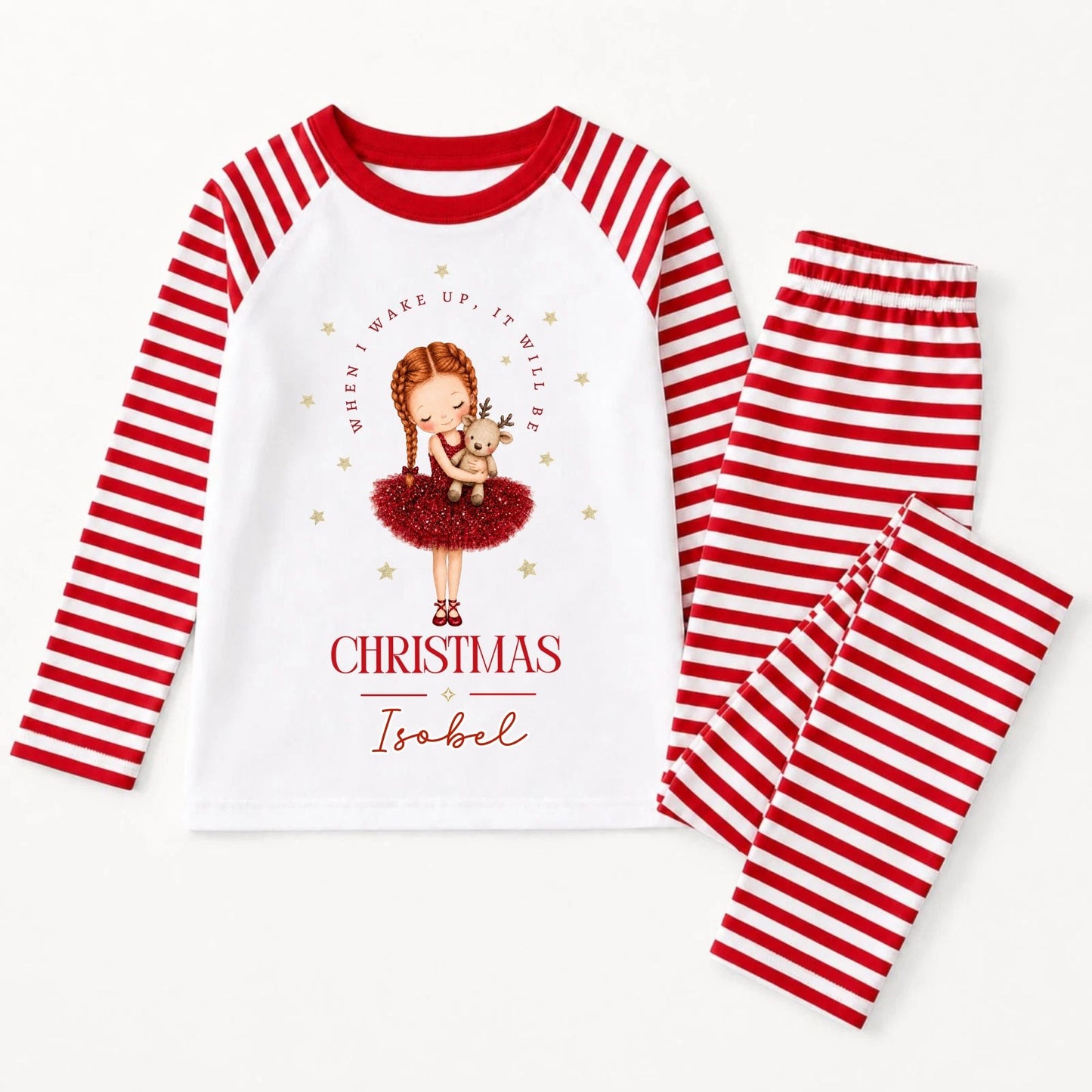 Personalised Girls Christmas Pyjamas - Christmas Morning