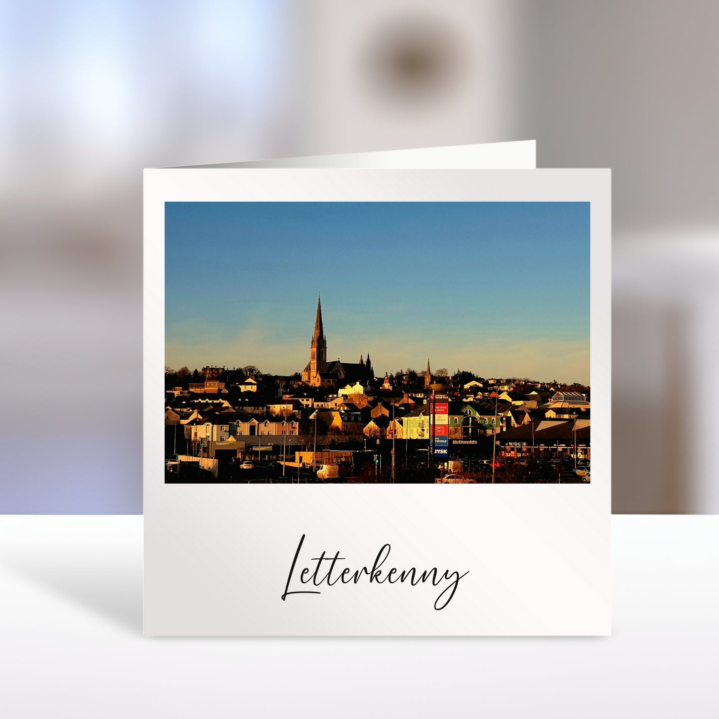 Irish Photography Greeting Card - Letterkenny Town