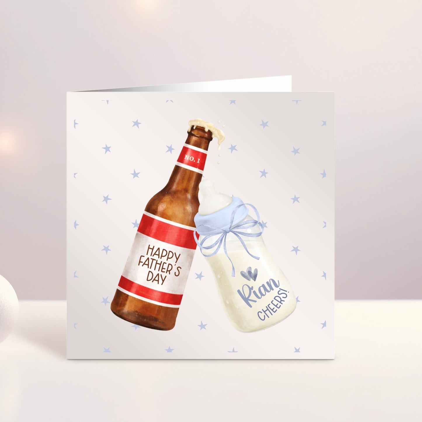 Personalised Father's Day Card - Cheers!