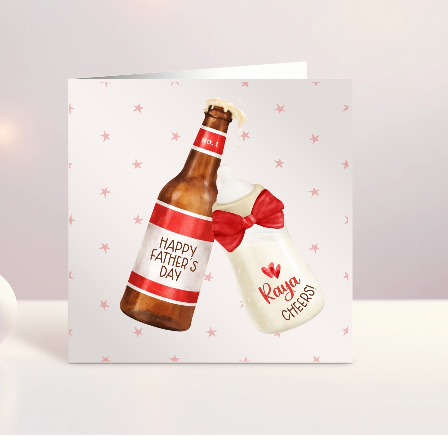 Personalised Father's Day Card - Cheers!