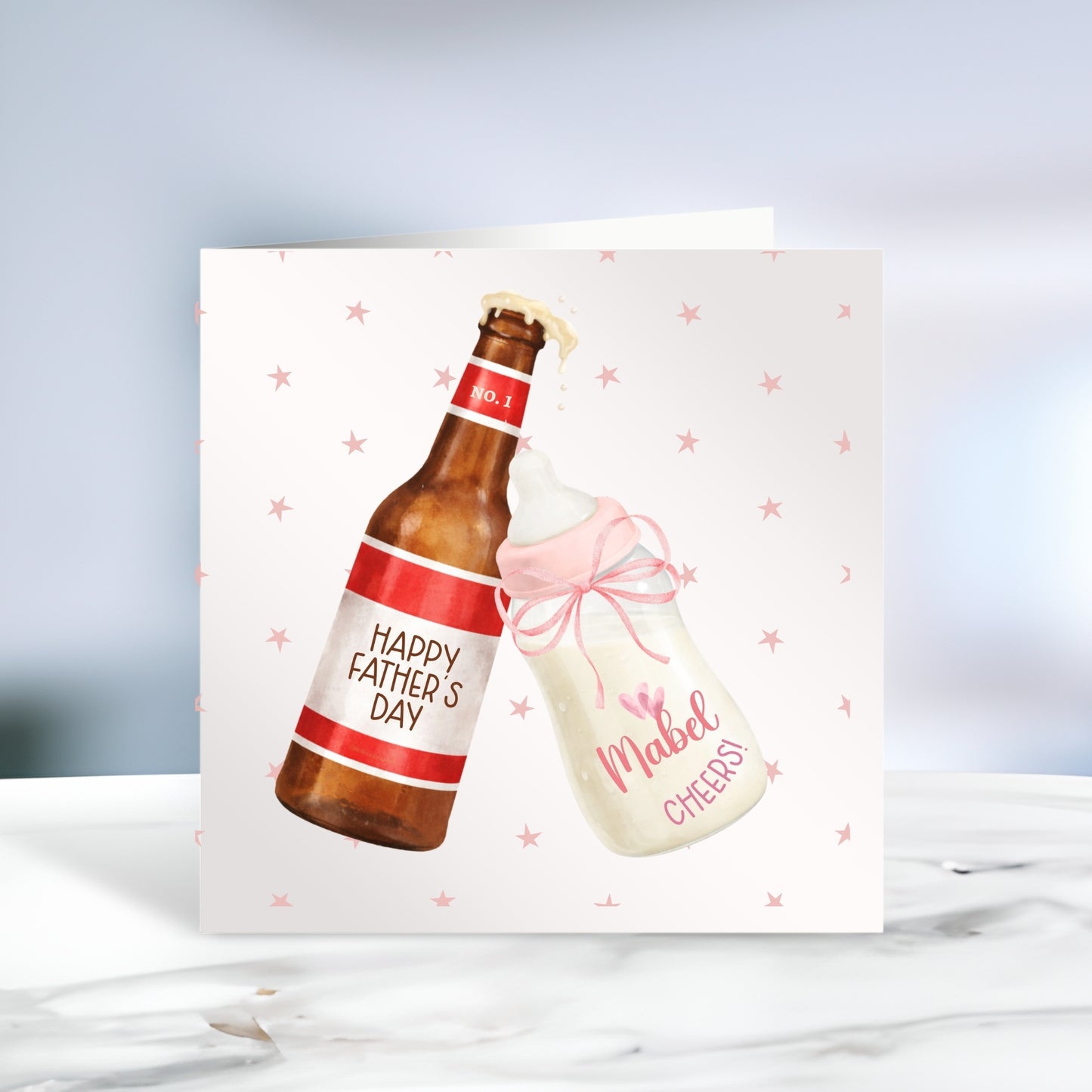 Personalised Father's Day Card - Cheers!