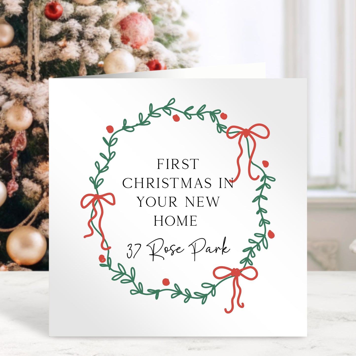 First Christmas In Your New Home - Personalised Christmas Card