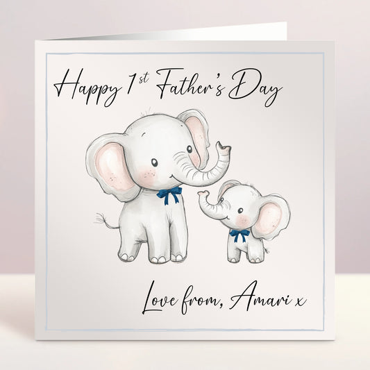 Happy Father's Day Elephant Card