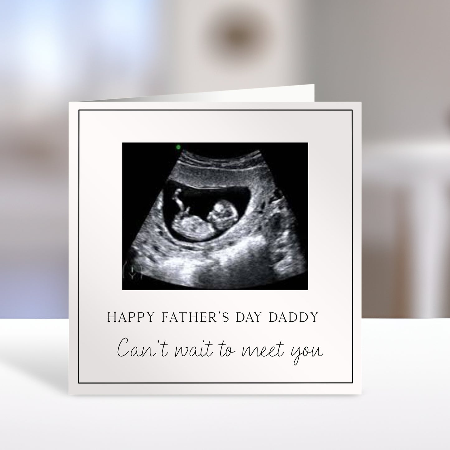 Personalised Father’s Day Card with Baby Scan