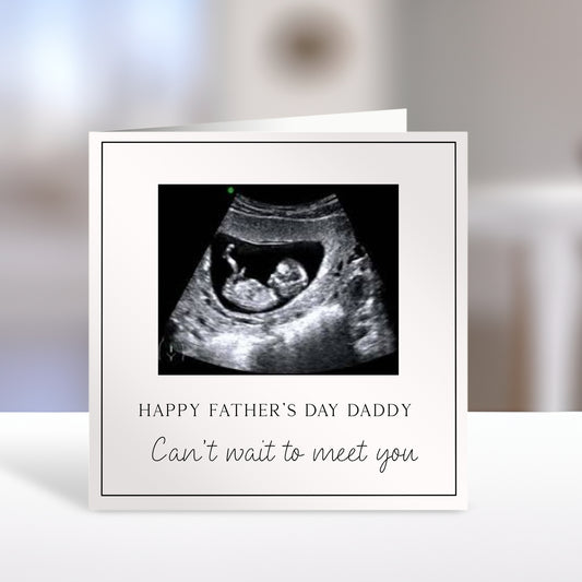 Personalised Father’s Day Card with Baby Scan