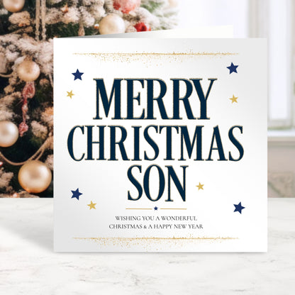 Personalised Christmas Card for Son
