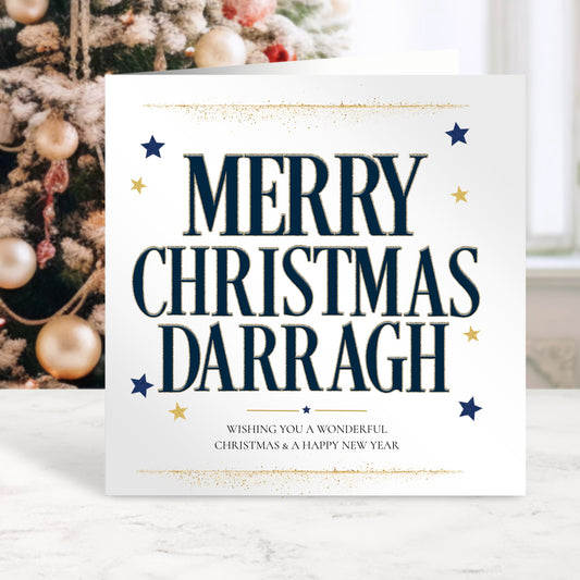 Personalised Christmas Card for Son