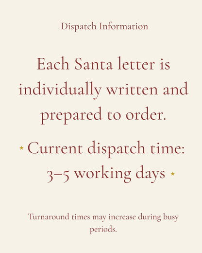 Fully Bespoke Personalised Lapland Invitation from Santa | Ireland