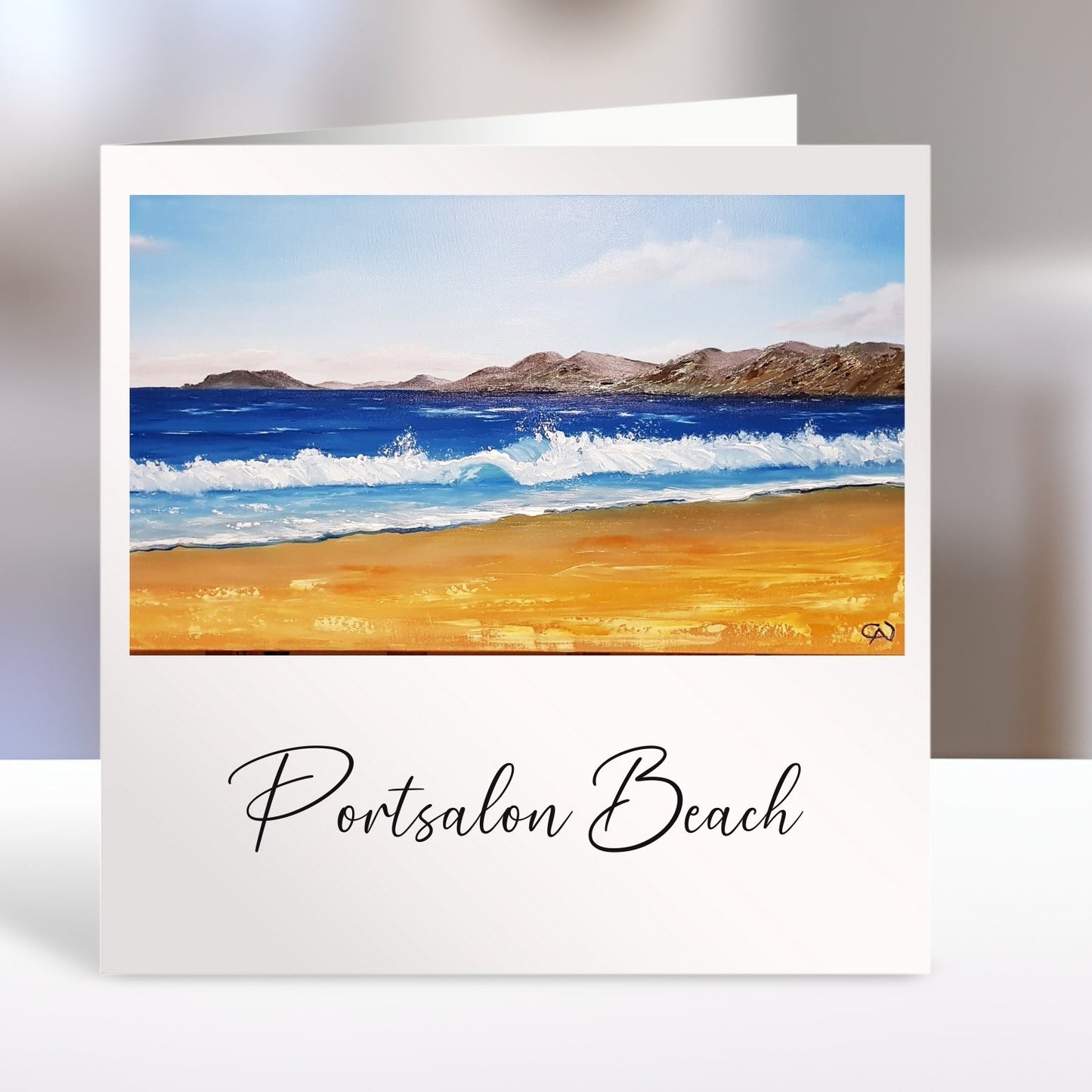 Irish Art Greeting Card - Portsalon Beach