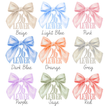 Personalised School Leaver Card - Bow Theme