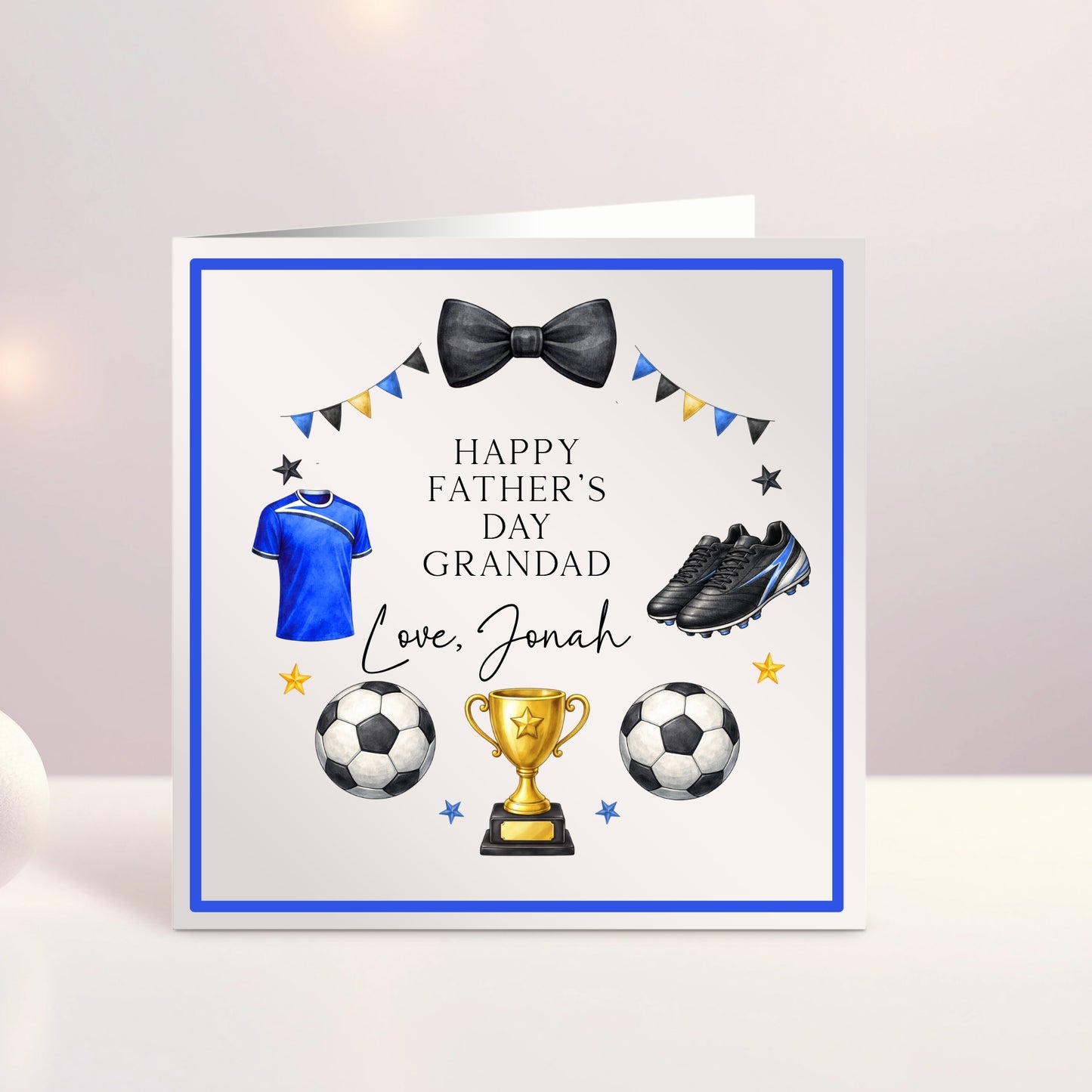 Football Themed Personalised Father's Day Card