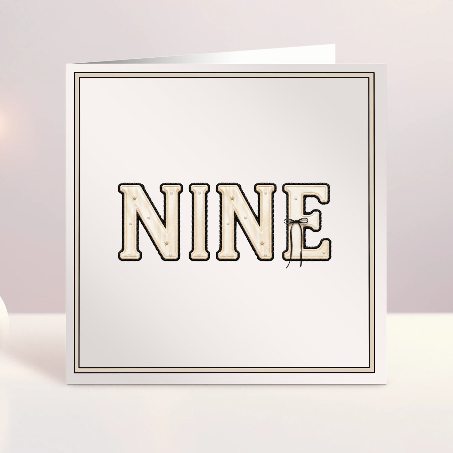 Personalised Birthday Card - Age Bows