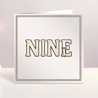 Personalised Birthday Card - Age Bows