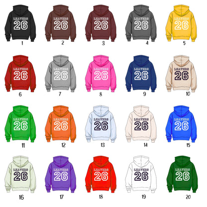 Personalised School Leaver Card - Hoodie theme
