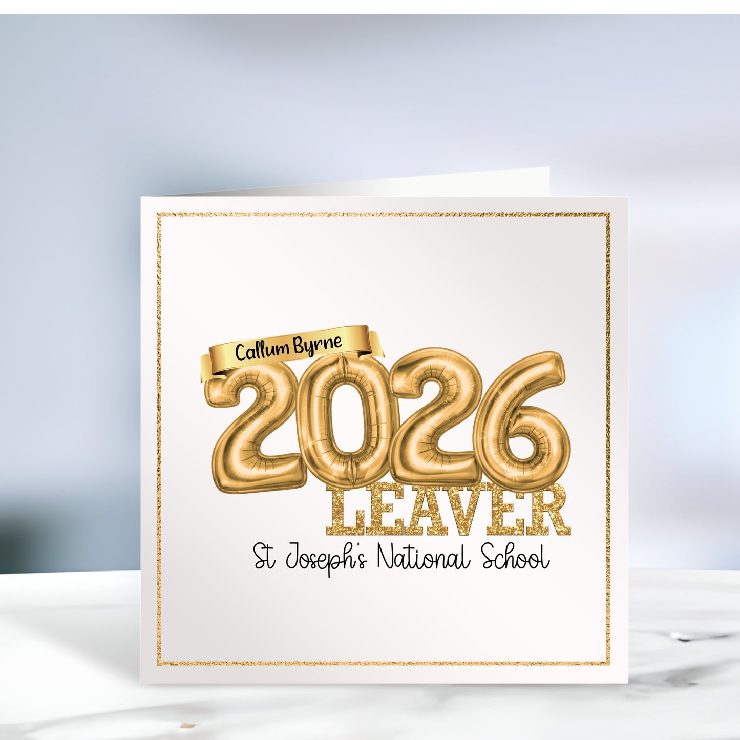 Personalised School Leaver Card
