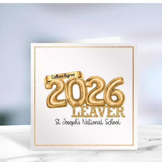 Personalised School Leaver Card