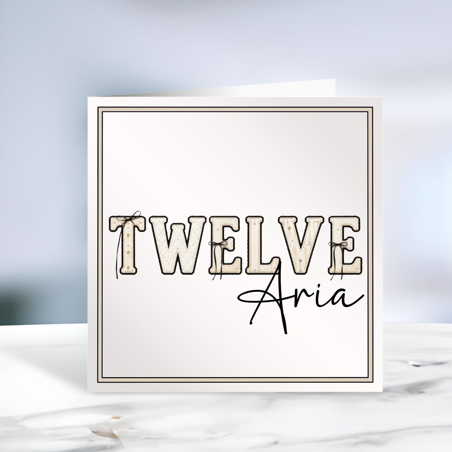 Personalised Birthday Card - Age Bows