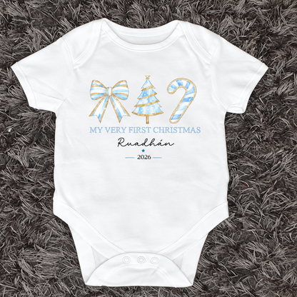 Personalised My First Christmas Baby Vest 2026 | Ireland