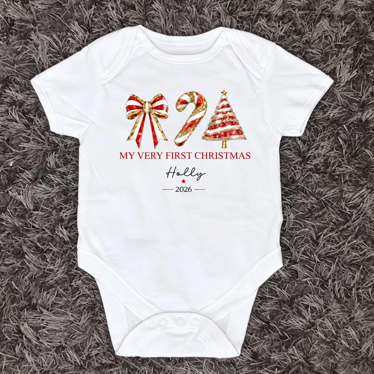 Personalised My First Christmas Baby Vest 2026 | Ireland