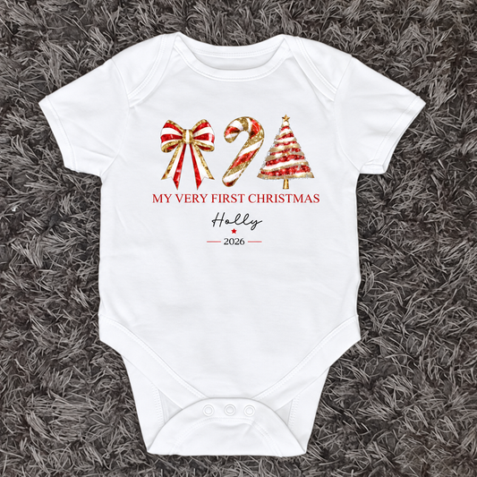 Personalised My First Christmas Baby Vest 2026 | Ireland