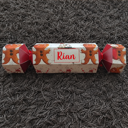 Personalised Giant Gingerbread Christmas Cracker
