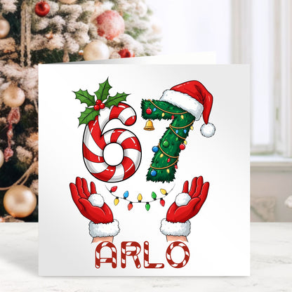 6 7 - Personalised Christmas Card