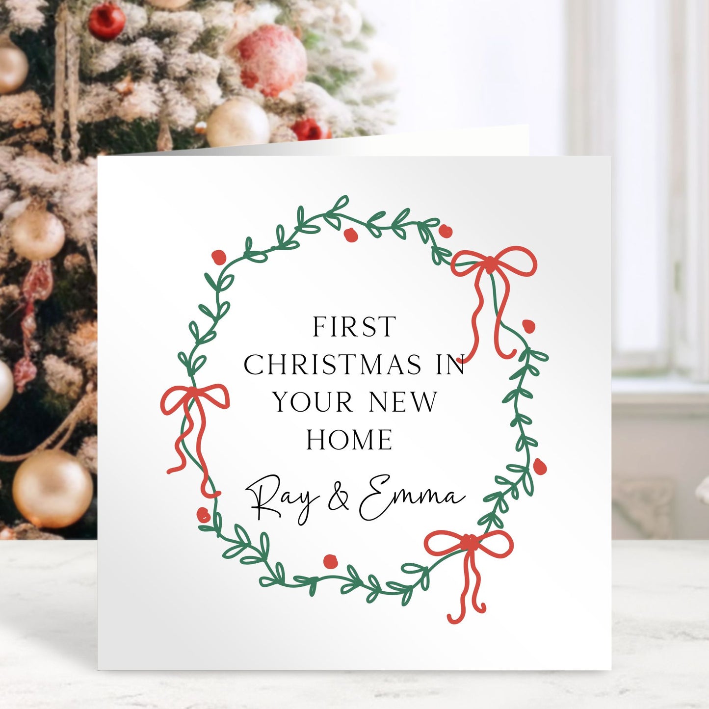 First Christmas In Your New Home - Personalised Christmas Card