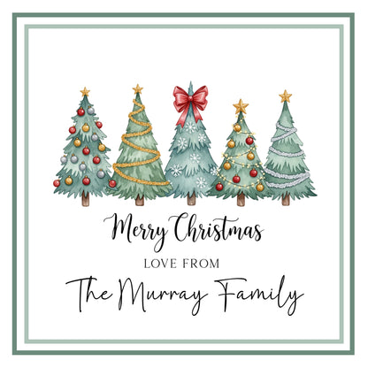 Christmas Trees – Personalised Christmas Card From Family