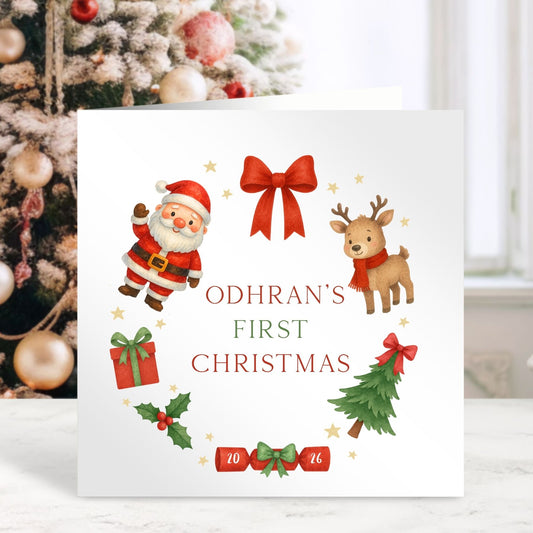 My First Christmas - Personalised Christmas Card