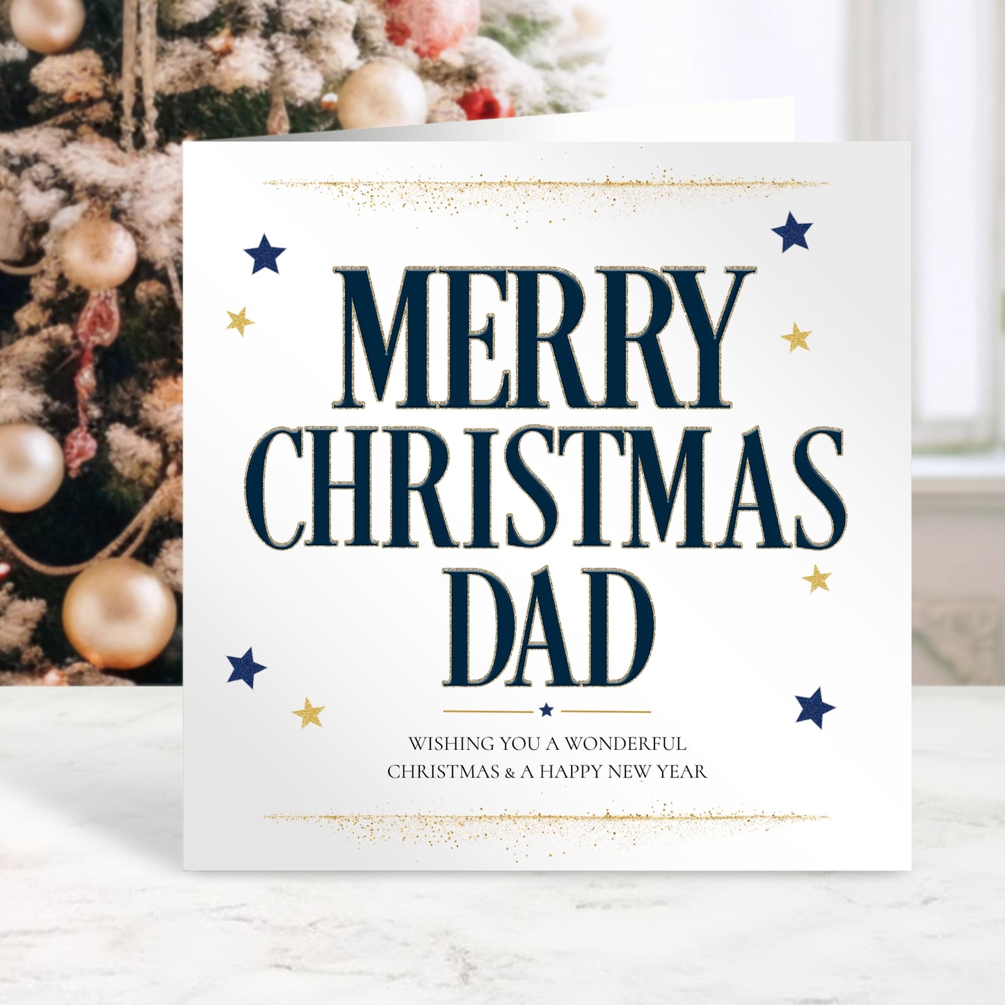 Personalised Christmas Card for Dad