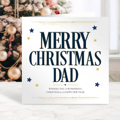 Personalised Christmas Card for Dad