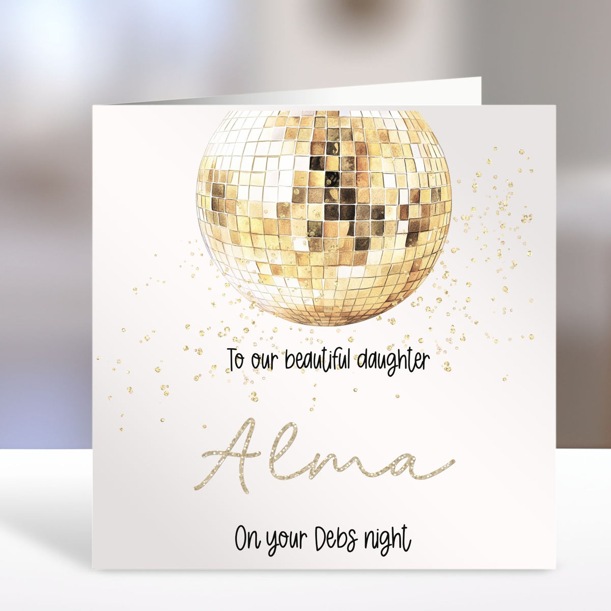 Personalised Debs Congratulations Card